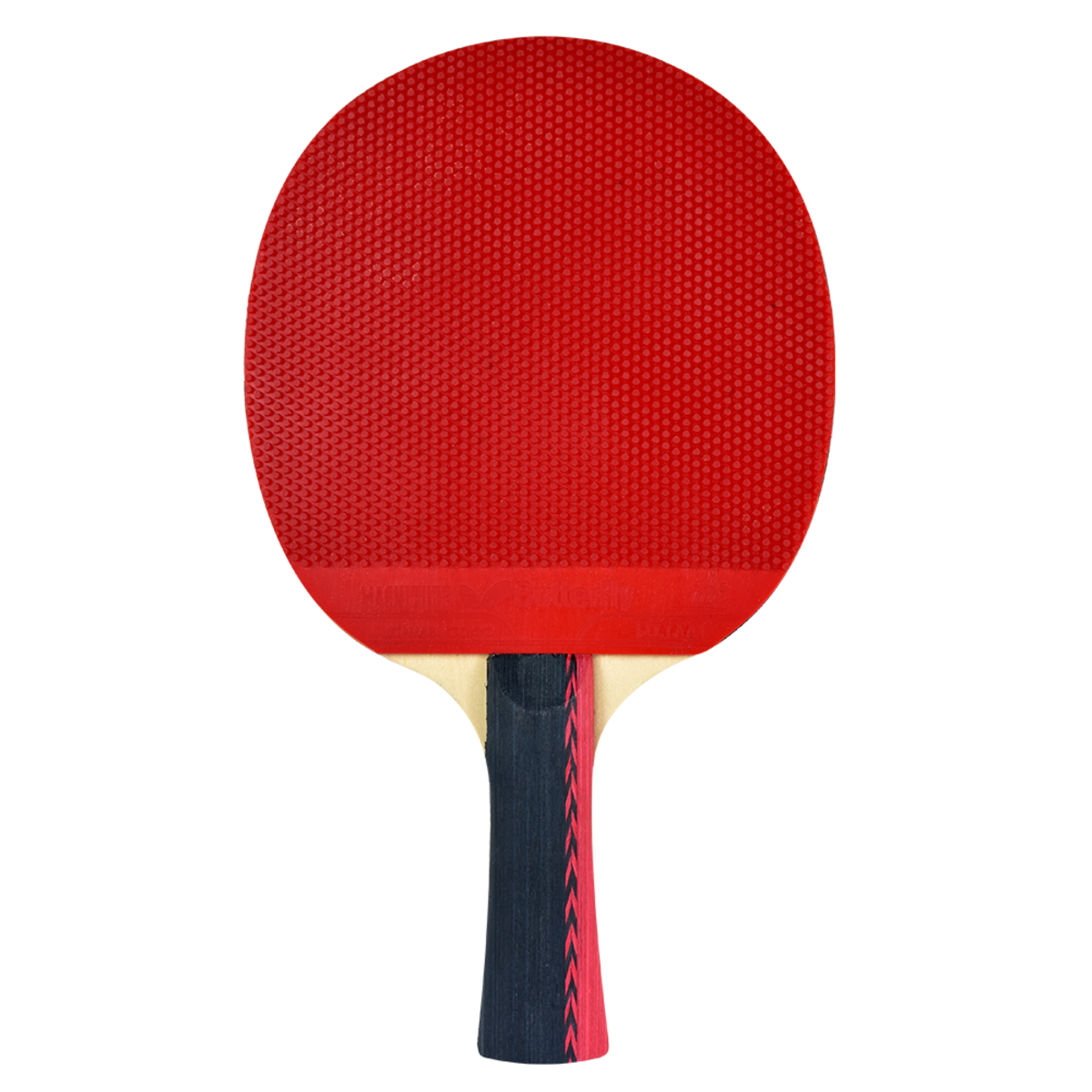 Bty 303 FL Racket Set: Back Profile (Pips)